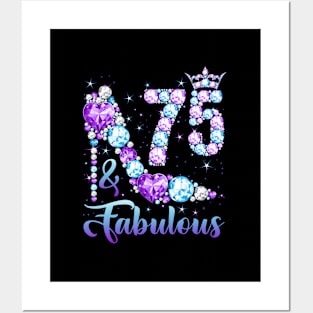 75 Fabulous 75Th Crown 75 Posters and Art